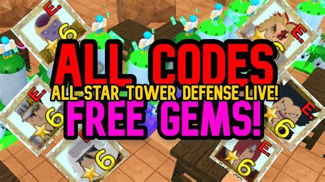 code de all star tower defense